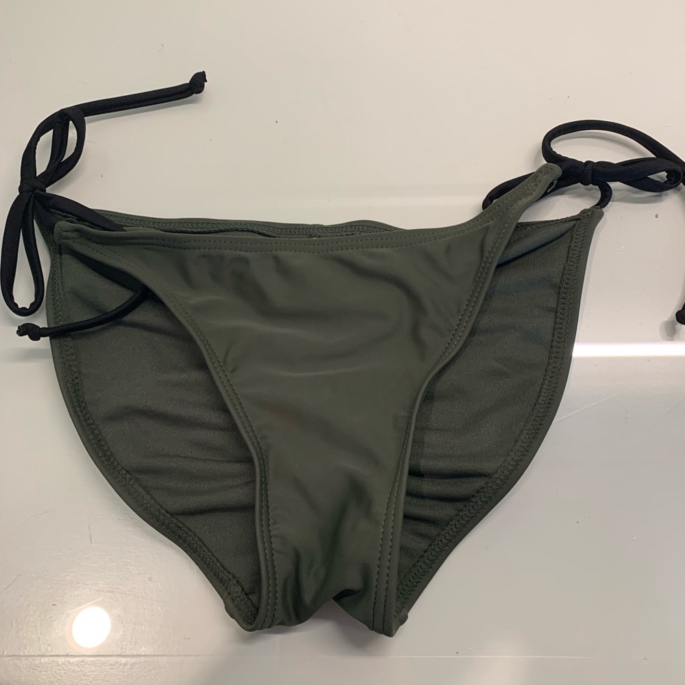 Army Green Xhilaration Tie Bikini Bottoms